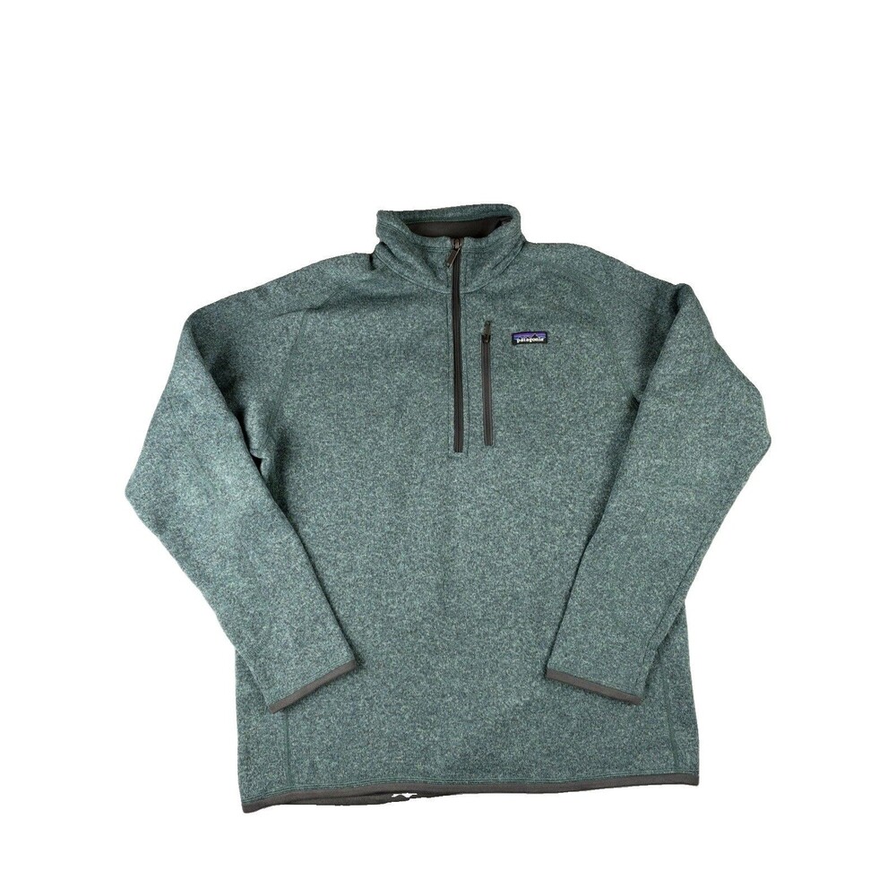 Patagonia Better Sweater 1/4 Zip Pullover Men's Large Teal